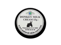 Donkey Milk Moisturising Cream Travel Size 15g Ideal for Dry Senstive Skin Eczema Psoriasis dermatitis and rosacea Gentle moisturiser By Elegance Natural Skin Care
