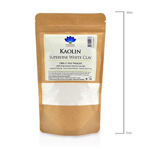 Innovative Naturopathics Kaolin - Pharmaceutical Grade - Superfine White Clay - 150g Packet