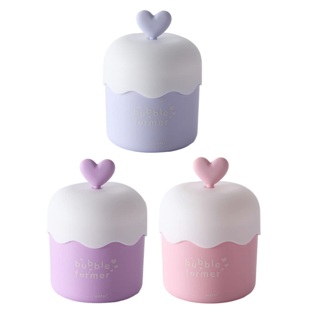 Lurrose 3pcs Face Wash Foam Maker Face Bubble Foamer Marshmallow Whip Maker Cup Skincare Rich Cream Foamer Tools for Home Outdoor Travel