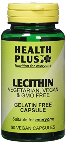 Health Plus Lecithin 550mg Memory Plant Supplement - 90 Gelatin Free Capsules