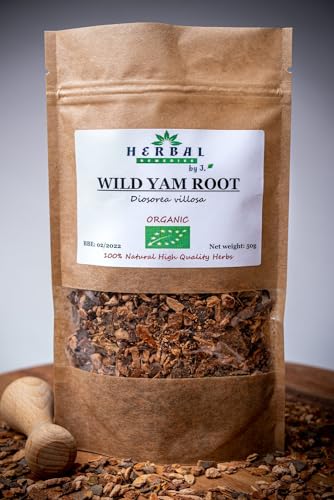 Wild Yam Root Dried Herb 50g - Dioscorea villosa Menopause Support Liver Gallbladder- Herbal Remedies by J.