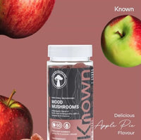 Known Mood Mushrooms Gummies – 60 Vegan Gummies 1 Month – Apple Pie