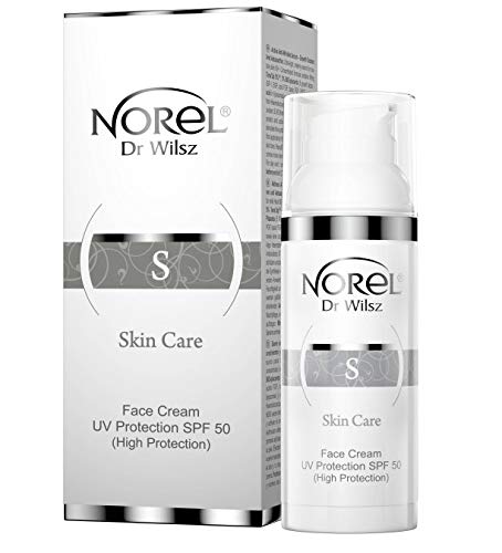 Norel Skin Care Face Cream UV SPF 50 Protection With SunBoost ATBTM - A Unique Mixture Of Bisabolol, Vitamin E And Argan oil 50ml