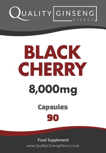 Quality Ginseng Direct Black Cherry | 8,000mg Capsules | Powerful Formula (90 Capsules)