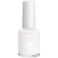 Andreia Halal Breathable Nail Polish - Water Permeable Nail Polish - Glossy Halal Nail Polish Vegan and Cruelty-Free - B20 Pearl White - Shades of Clear and Blue 10.5 ml