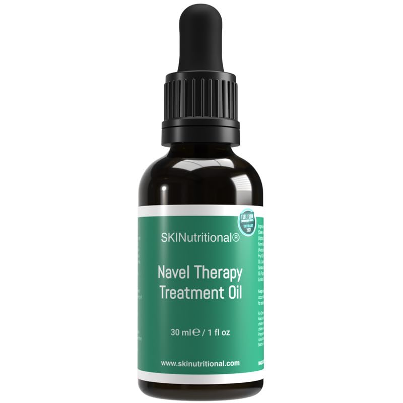 SKINUTRITIONAL Massage Oil - Navel Therapy Treatment with Rosehip, Jojoba, Almond, Avocado, & Lavender Essential Oils - Skin Care, Immune System, Digestion, & Full Body Wellness - For All Skin Types - SKINutritional