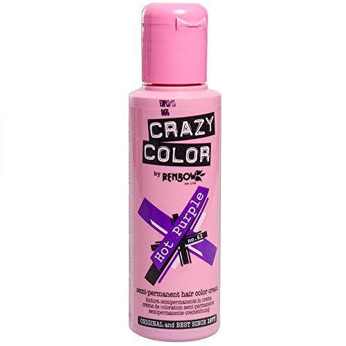 X2 Crazy Color Semi-Permanent Hot Purple Hair Dye