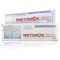 RETIMAX 1500 Vitamin A Cream, Protects, Nourishes, moisturises, Anit-Ageing, Retinol, Pack of 2 x 30g