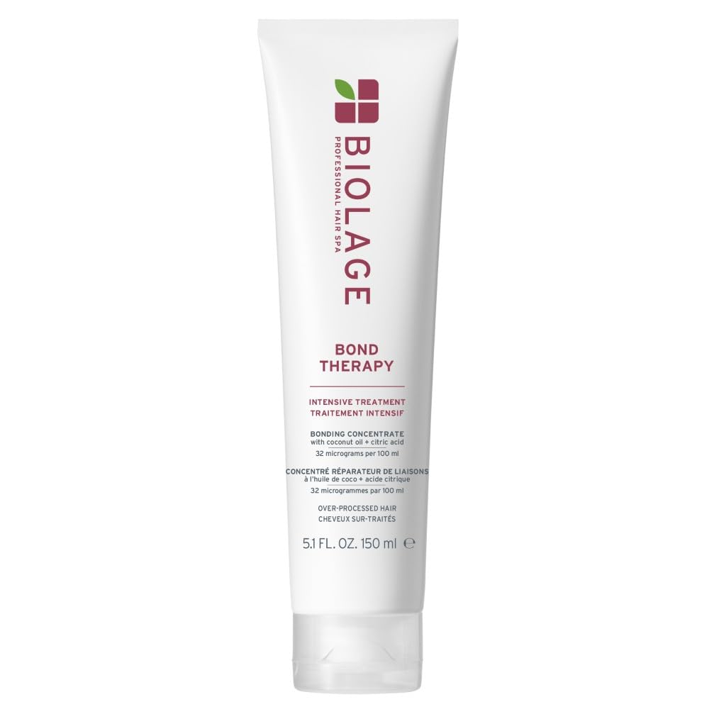Biolage Bond Therapy Pre-Shampoo, Cleansing & Repairing, Enriched with Coconut Oil & Citric Acid, For Over-Processed Hair, 150ml