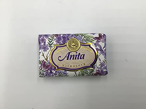 Mulberry Studios Anita - Gift Soap Bar For Her Birthday Rose Scent Mum Grandmother Cleanser Lather Present Girl