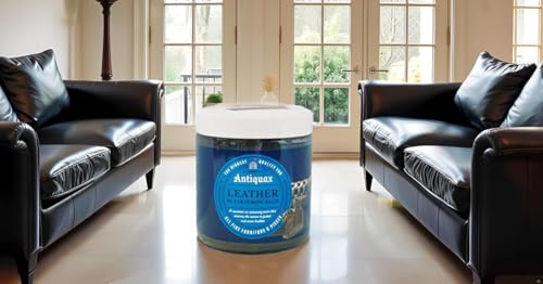 Antiquax Leather Re-Colouring Balm Black 250ml – Restores & Revives Faded Leather | Easy DIY Application