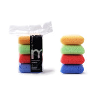 MartiniSPA Massage Color MartiniSPA Coloured Massage Soft Square Sponges, Family Size, 37 g, Pack of 4