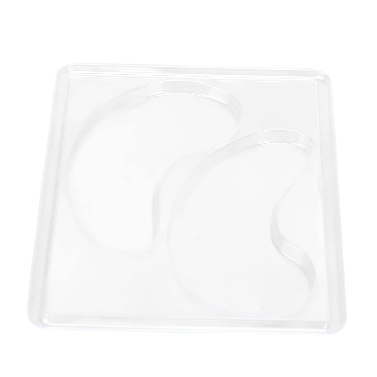Pongnas 12Pcs DIY Under Eye Patches Molds, Safe Healthy Natural Reusable Transparent Eye Mask Patch Tray Plate