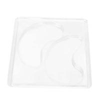 Pongnas 12Pcs DIY Under Eye Patches Molds, Safe Healthy Natural Reusable Transparent Eye Mask Patch Tray Plate