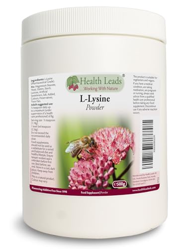 Health Leads ...Working With Nature L-Lysine Powder 500g Pharmaceutical Grade (Additive Free)