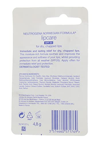 Neutrogena Lip Care For Cracked & Chapped Lips Concentrated Formula - 4.8g