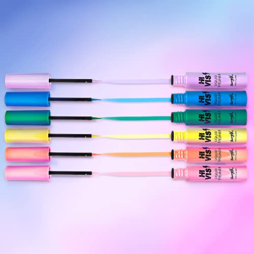 Barry M Hi Vis Neon Liquid Eyeliner, Shade Lights On | Shade Yellow