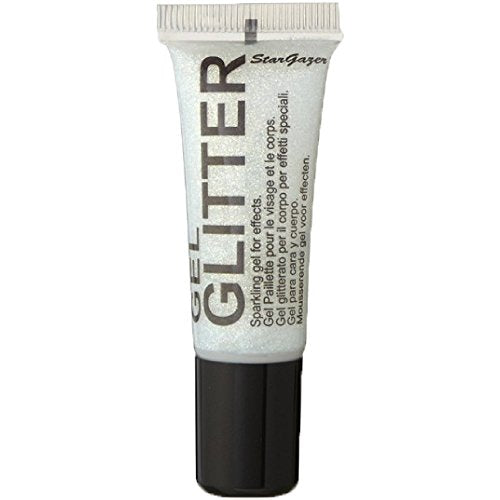 Stargazer Gel Glitter White. Sparkling Glitter for your face & body with fine nib applicator