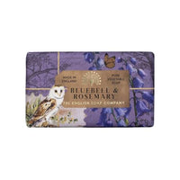 The English Soap Company Anniversary Bluebell and Rosemary Soap - Luxury Shea Butter Bar - Floral Bluebell Scent, Moisturising, Vegan Friendly, Recyclable Gift Soap, Made in England 190g