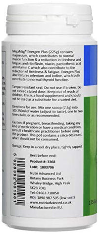 Nutri Advanced - MegaMag Energen Plus Magnesium Powder Raspberry -30 Servings