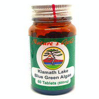NATURE'S GOLD Nature's Gold Organic Klamath Lake Blue Green Algae Supplement 500mg 60 Tablets