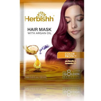 Herbishh Argan Hair Mask-Deep Conditioning & Hydration For Healthier Looking Hair for very Dry, Weak, Stressed Out Hair, No Sulphates, No Parabens (250)