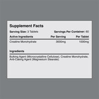 Warrior Creatine Monohydrate Tablets – 3000mg Per Serving – Supplement for Performance – Supports Muscle Growth – Unflavoured – Suitable for Men & Women – Vegan & Vegetarian Friendly (180 Capsules)