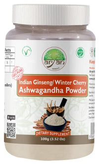 ARYAN HERBALS Ashwagandha (Winter Cherry) Powder 100gm
