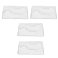 Pongnas 12Pcs DIY Under Eye Patches Molds, Safe Healthy Natural Reusable Transparent Eye Mask Patch Tray Plate