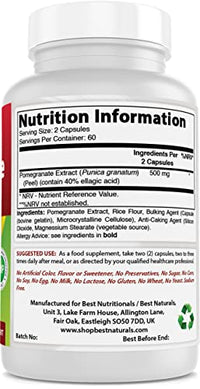 Best Naturals Pomegranate Extract 250 mg 120 Capsules (120 Count (Pack of 2))