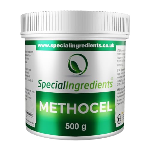 SPECIAL INGREDIENTS Methocel (Methylcellulose) 500g Premium Quality Food Grade, Vegan, Non-GMO, Gluten Free – Recyclable Container