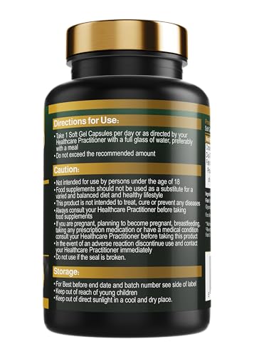 Royal Oak Health Super Ultra Fish Oil with Vitamin D3 & >95% rTG Omega 3 - Soft Gel Easy-to-Swallow Capsules - Gluten Free - Made in The UK