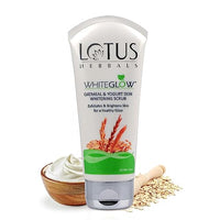 Lotus Herbals WhiteGlow Oatmeal and Yogurt Skin Whitening Scrub, 100g