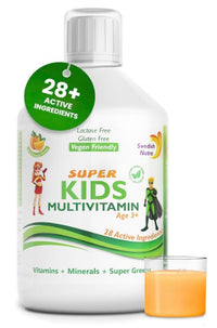 Swedish Super Kids Multivitamin Age 3+, Orange Flavour, 500 ml