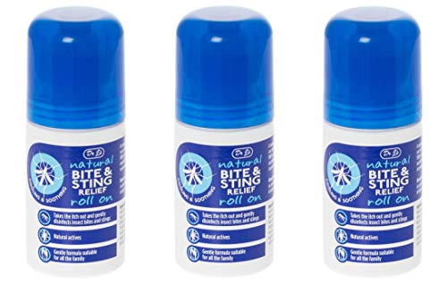 Dr J's BITE & Sting Relief Roll On with Witch Hazel & Aloe Vera, 3 x 50 ml