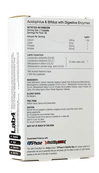 Proven Probiotics Acidopholus and Bifidus with Digestive Enzymes Capsules, 30-Count