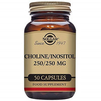 Solgar Choline/Inositol 250mg Vegetable Capsules - Pack of 50