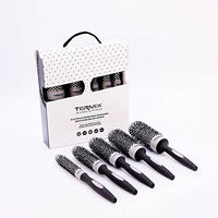 Pack Termix Evolution Basic - Hairbrushes for Normal Hair with ionized bristles for Hair of Medium Thickness- It Includes 5 diameters Ø 17, 23, 28, 32 y 43 mm