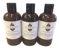 Aromabar Winter Warmer Massage Oil Gift Set (3 x 125ml) Warmth (Sweet Orange, Frankincense & Ginger), Heat (Rosemary, Lemon & Ginger) and Spice (Sweet Orange. Ginger & Black Pepper)