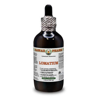 Hawaii Pharm Lomatium (Lomatium Dissectum) Dry Root Alcohol-Free Liquid Extract Glycerite 120 ml