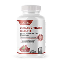 Nutri-Sentials Urinary Health Support D-Mannose Capsules with Cranberry Extra Strength Support 1350mg Function and Bladder Support|Urinary Tract Supplements