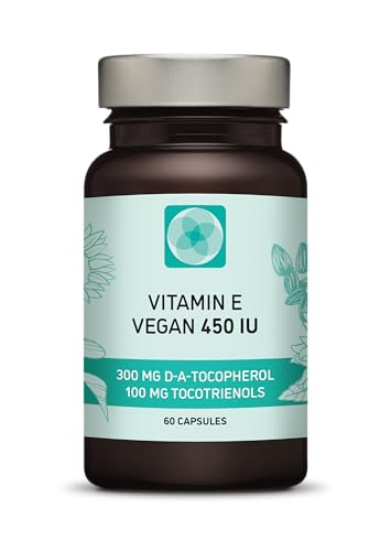 Procapsin Vitamin E 450 IU 400mg Tocopherol + Tocotrienol Vitamin E Vegan - Alpha Tocopherol + All 4 Tocotrienols – Alpha Tocotrienol + Beta Tocotrienol + Delta Tocotrienol and Gamma Tocotrienol