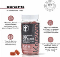 Known Mood Mushrooms Gummies – 60 Vegan Gummies 1 Month – Apple Pie