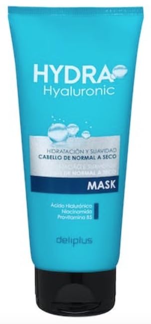 Mask Hydra Hyaluronic Conditioner 200 ml. normal to dry hair with Hyaluronic Acid, Niacinamide and Provitamin B5. Deliplus