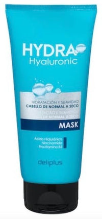 Mask Hydra Hyaluronic Conditioner 200 ml. normal to dry hair with Hyaluronic Acid, Niacinamide and Provitamin B5. Deliplus