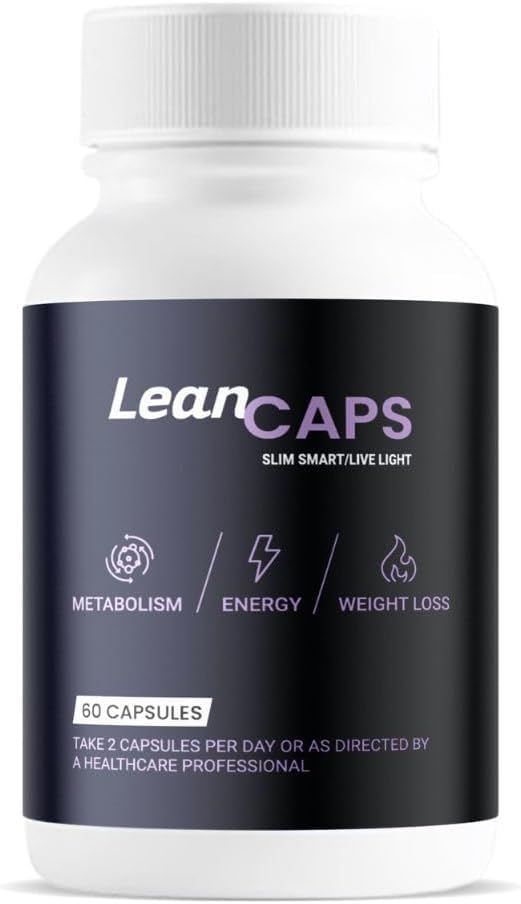 FItness Hero Supplements LeanCaps Slim Smart Capsules - All Natural - 60 Capsules - Vegan/New & Sealed