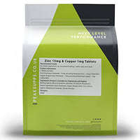 Peak Supps Zinc Picolinate 15mg and Copper 1mg - 180 Tablets | Vegan | Chelated