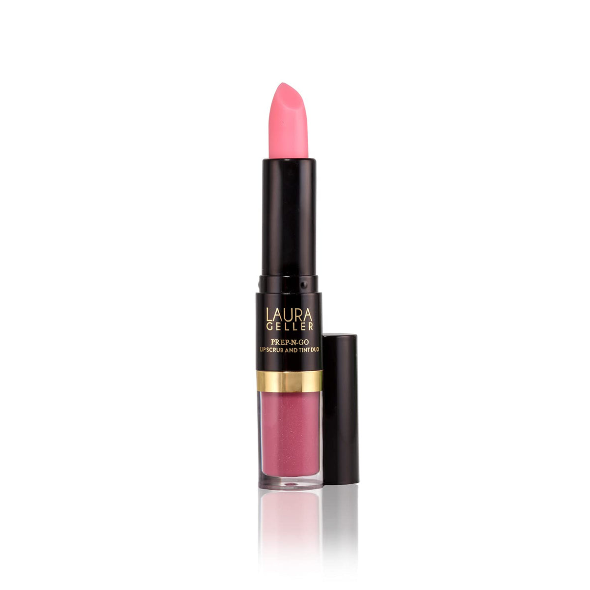 Laura Geller Beauty LAURA GELLER NEW YORK Prep-n-Go 2-in-1 Lip Scrub and Oil Tint Duo (First Place) - Hydrating Tinted Oil and Exfoliating Scrub for Rejuvenating Your Pout Whenever You Need It