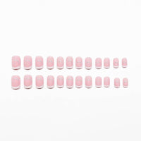 Nymora 48 Pcs White French Tip Press on Nails Short Square,False Toenails Press on Toenails Set White Nail, Stick on Toenails Fake Nails Acrylic Stick on Nails