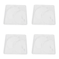 Pongnas 12Pcs DIY Under Eye Patches Molds, Safe Healthy Natural Reusable Transparent Eye Mask Patch Tray Plate